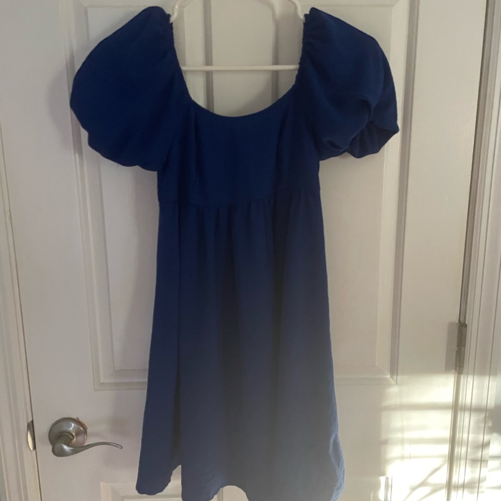 Altar'd State Deep Blue Mini Dress